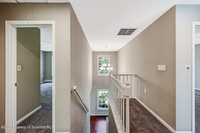 27 Emerson Dr, Moosic, PA 18507 - staircase with baseboards, carpet floors, and plenty of natural light