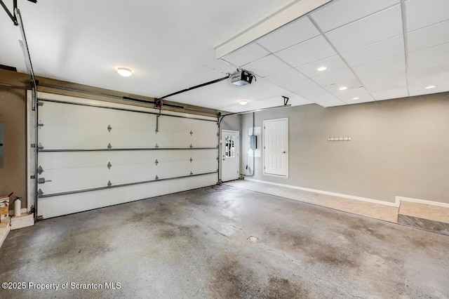 27 Emerson Dr, Moosic, PA 18507 - garage featuring a garage door opener, recessed lighting, and baseboards