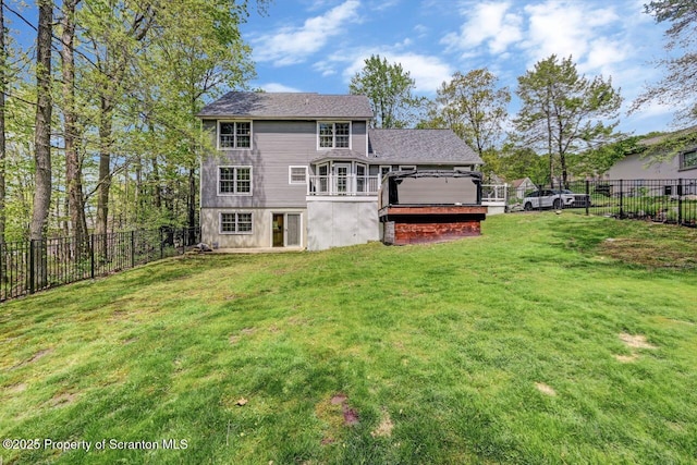 27 Emerson Dr, Moosic, PA 18507 - rear view of house with a wooden deck