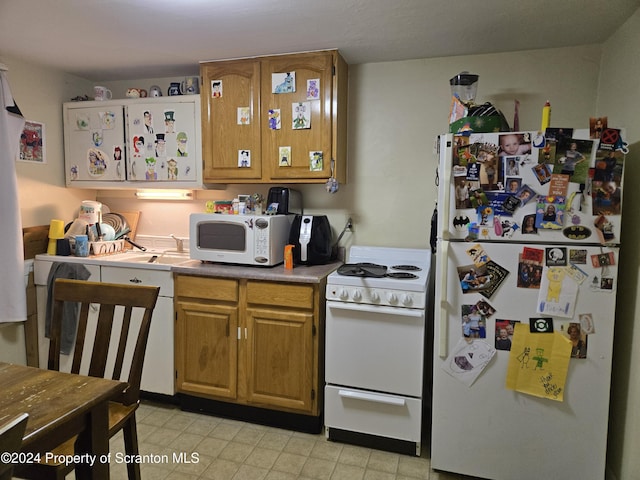 kitchen with white appliances