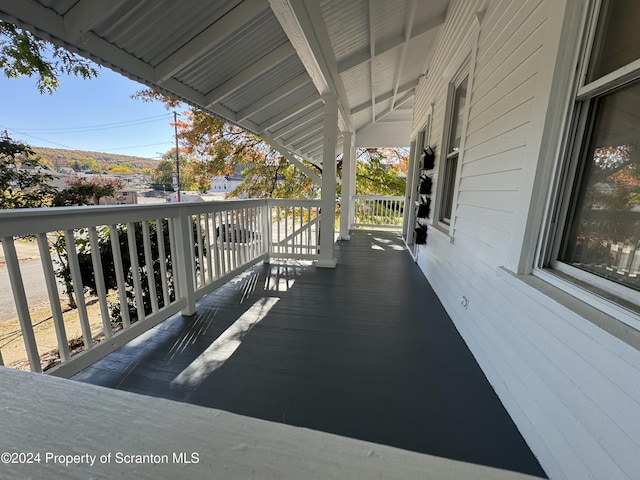 exterior space with a porch