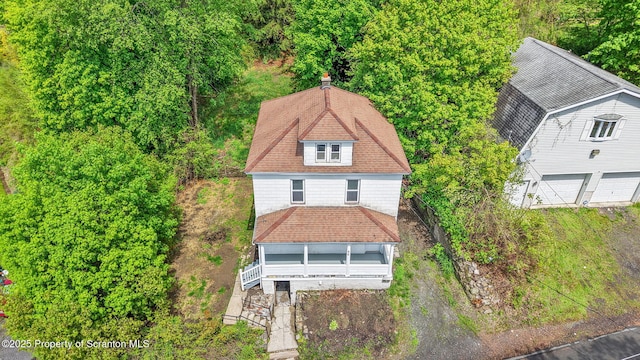 50 Harlem Ave, Carbondale, PA 18407 - aerial view of property and surrounding area