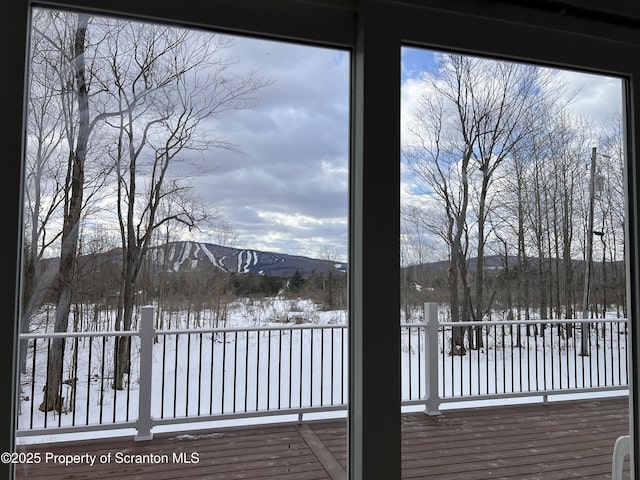 13692 State Route 374, Union Dale, PA 18470 - exterior space featuring a mountain view and wood finished floors