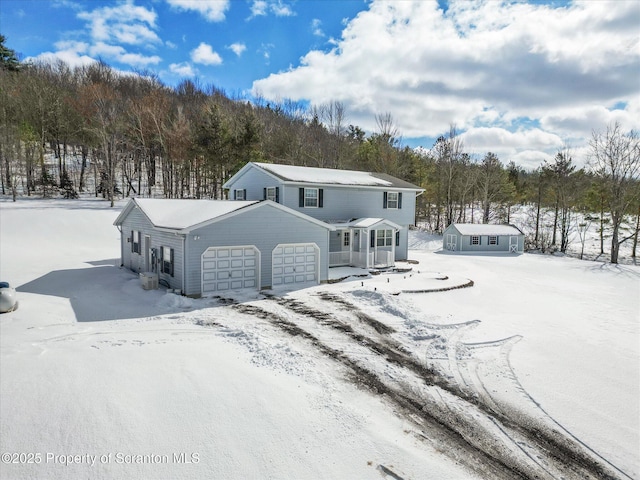 view of front of home with an attached garage