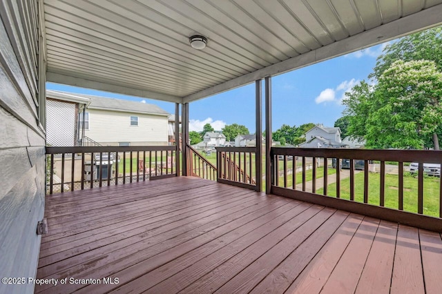 532 Eynon St, Scranton, PA 18504 - deck featuring a yard and a residential view
