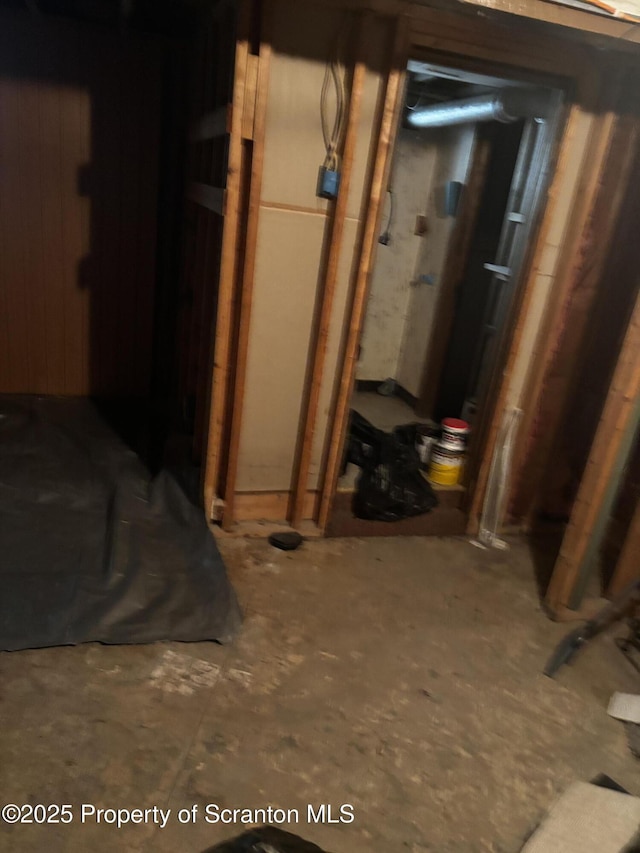 view of basement