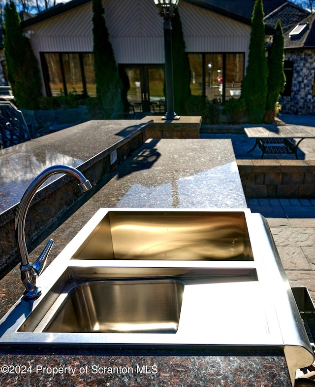 view of patio / terrace with sink