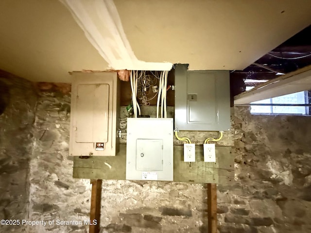 utility room featuring electric panel