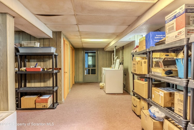 storage area with washer / clothes dryer