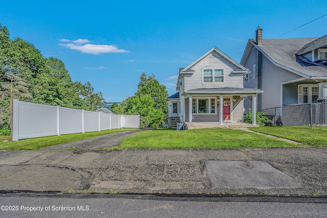 132 6th St, Blakely, PA 18447 - view of front facade featuring covered porch