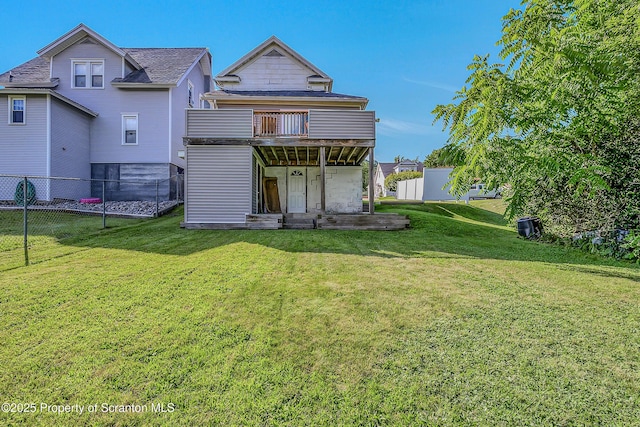 132 6th St, Blakely, PA 18447 - rear view of house featuring a wooden deck