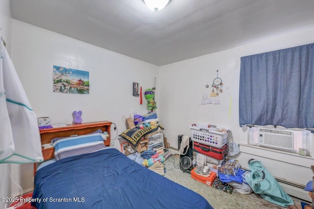 1116 Rock St Rear, Rear, Scranton, PA 18504 - bedroom with cooling unit and a baseboard heating unit