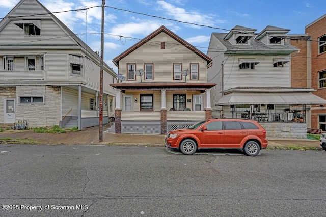 1014 Jackson St 1012, Scranton, PA 18504 - view of front of property featuring a porch