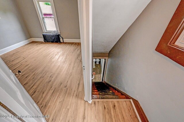 1014 Jackson St 1012, Scranton, PA 18504 - stairs with wood finished floors