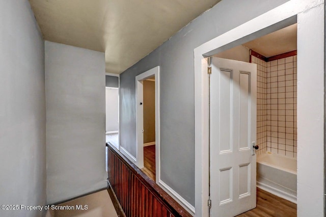 1014 Jackson St 1012, Scranton, PA 18504 - hallway with wood finished floors