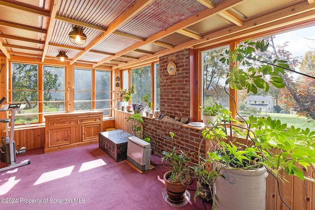 view of sunroom