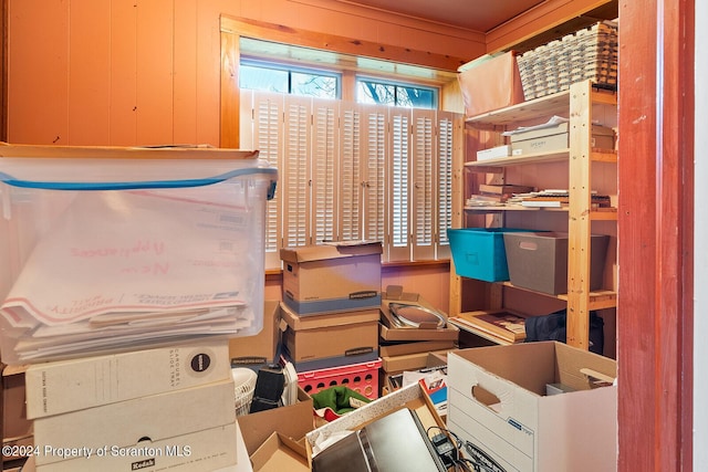 view of storage room