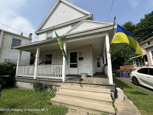 210 School St, Scranton, PA 18508 - view of front of property featuring covered porch