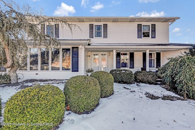 view of front of house featuring a porch