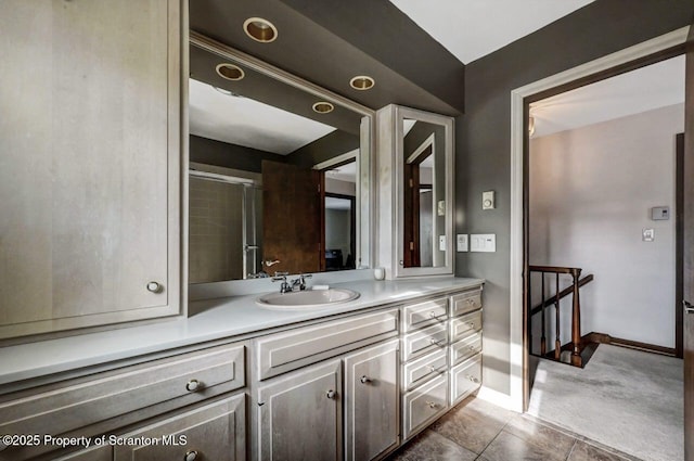 bathroom featuring vanity