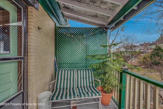 view of balcony