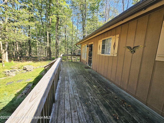 55 Lyman Ln, Gouldsboro, PA 18424 - view of wooden deck