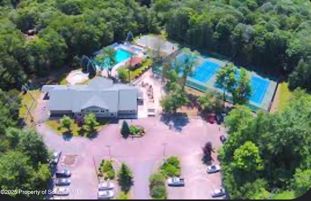 55 Lyman Ln, Gouldsboro, PA 18424 - drone / aerial view of a pool