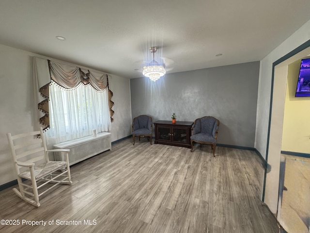 335 Railroad Ave, Scranton, PA 18505 - living area with wood finished floors and baseboards
