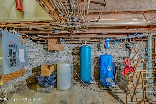 utility room featuring electric panel
