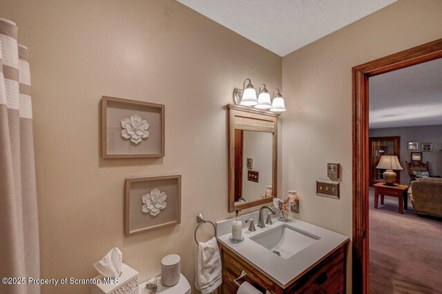 37 S Lehigh River Dr, Clifton Twp, PA 18424 - bathroom with vanity and toilet