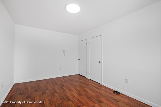 609 Landmesser Ave, West Hazleton, PA 18202 - unfurnished room featuring wood finished floors and baseboards
