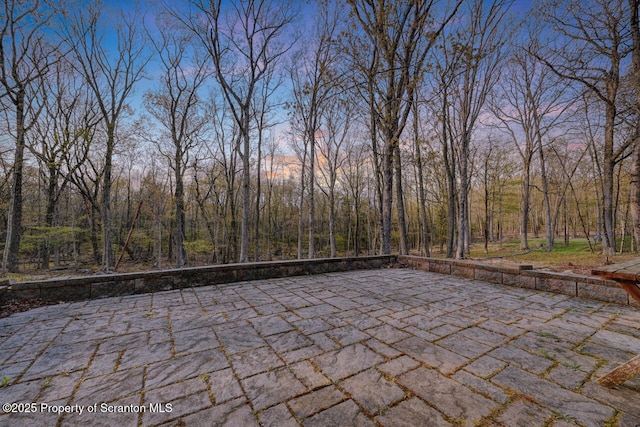 3222 Bluebird Dr, Bushkill, PA 18324 - view of patio terrace at dusk