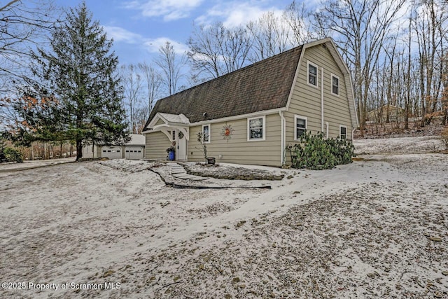 front of property featuring a garage