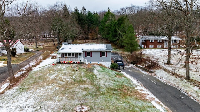 view of front of home featuring a porch