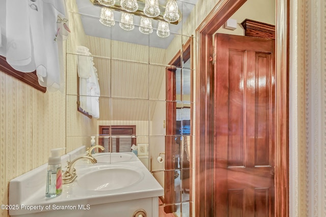 bathroom featuring vanity