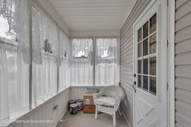 view of sunroom / solarium