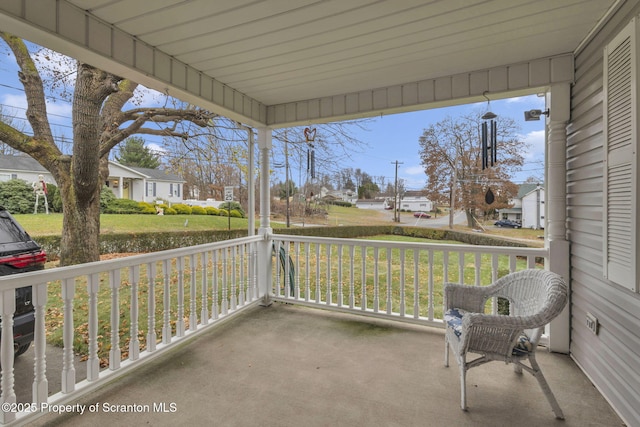 view of patio / terrace with covered porch