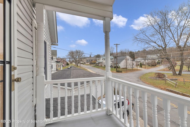 balcony with covered porch