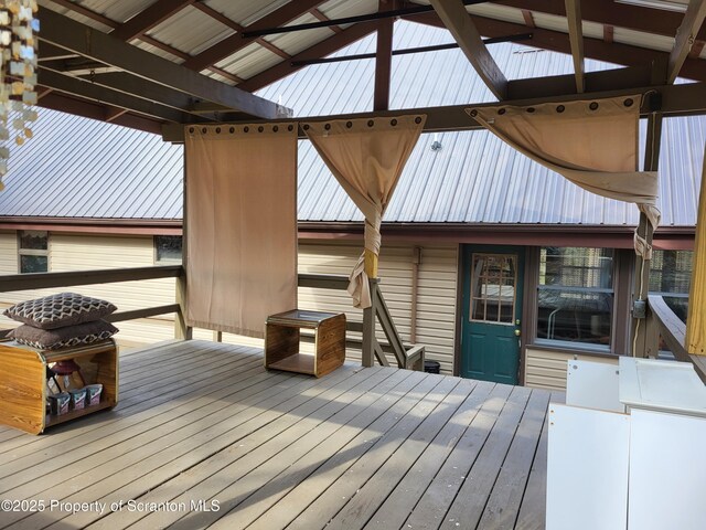 1445 Heart Lake Rd, Scott Twp, PA 18433 - view of deck