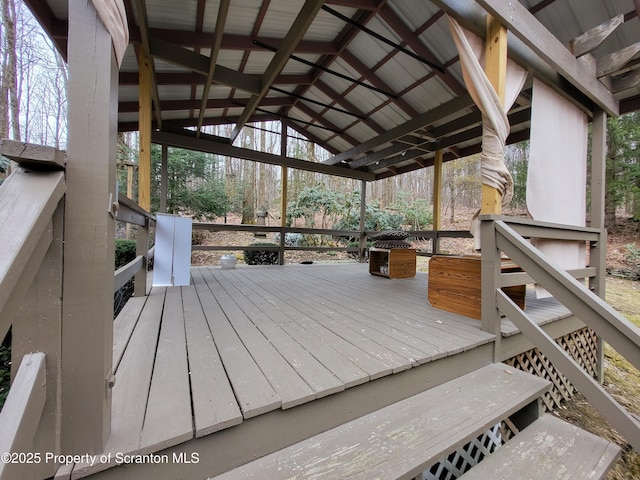 1445 Heart Lake Rd, Scott Twp, PA 18433 - view of deck
