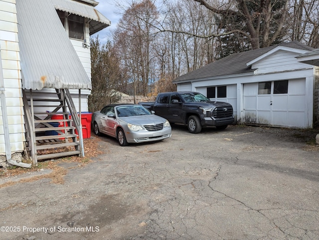 view of parking / parking lot