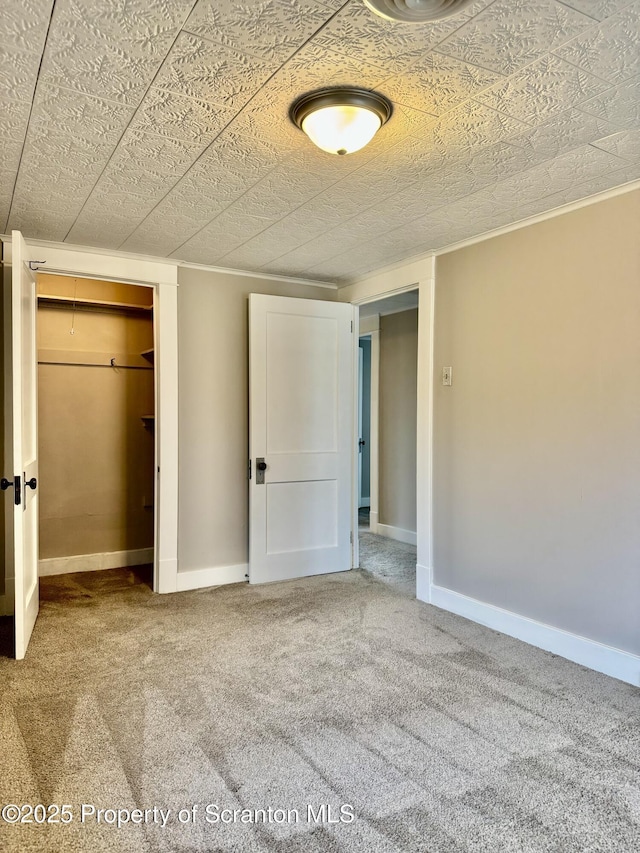918 Hemlock St, Scranton, PA 18505 - unfurnished bedroom featuring carpet flooring, baseboards, and a closet
