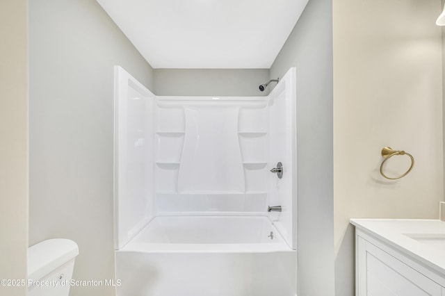 14 Maiden Ln, Susquehanna, PA 18847 - full bathroom featuring bathtub / shower combination, toilet, and vanity