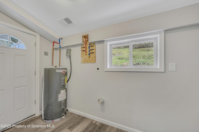 14 Maiden Ln, Susquehanna, PA 18847 - utility room featuring electric water heater