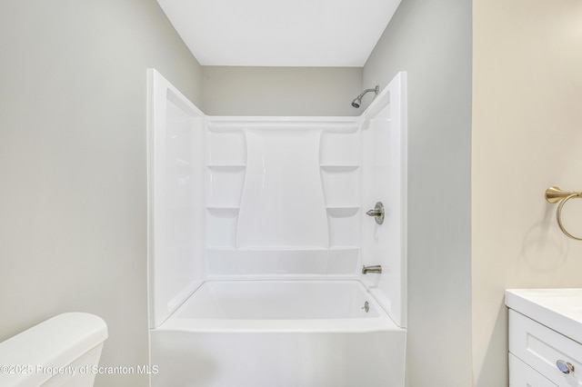 14 Maiden Ln, Susquehanna, PA 18847 - bathroom with vanity, washtub / shower combination, and toilet