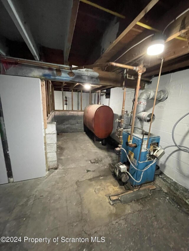 view of basement