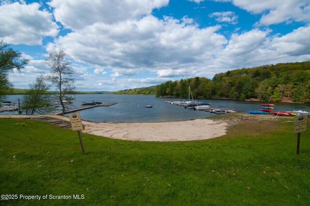 134 Laurel Hill Dr Unit 102, Greentown, PA 18426 - water view featuring a forest