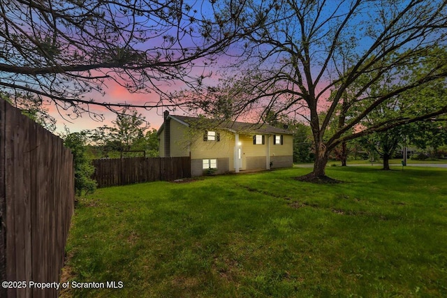6 Eastview Dr, Scott Twp, PA 18411 - view of yard at dusk