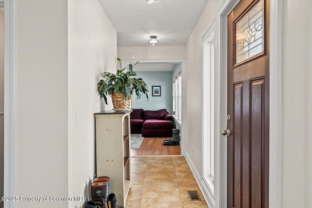 view of foyer entrance