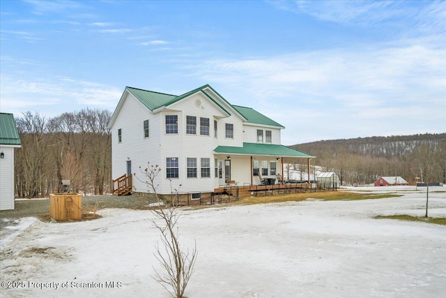 view of front of home with a porch